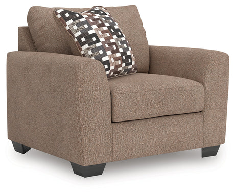 Triston-Peaks Suede Oversized Chair by Ashley at Eve Furniture