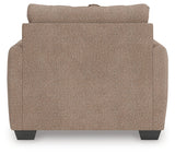 Triston-Peaks Suede Oversized Chair by Ashley at Eve Furniture
