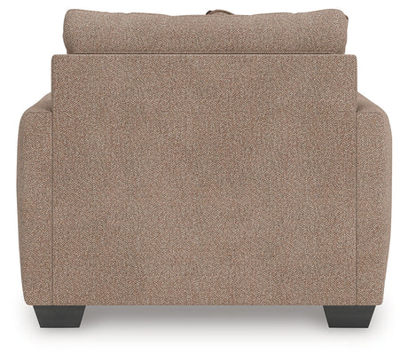 Triston-Peaks Suede Oversized Chair by Ashley at Eve Furniture