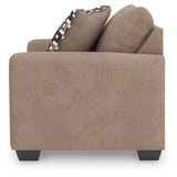 Triston-Peaks Suede Oversized Chair by Ashley at Eve Furniture