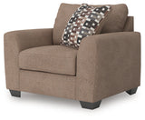 Triston-Peaks Suede Oversized Chair by Ashley at Eve Furniture