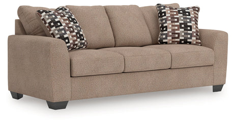 Triston-Peaks Suede Queen Sofa Sleeper by Ashley at Eve Furniture