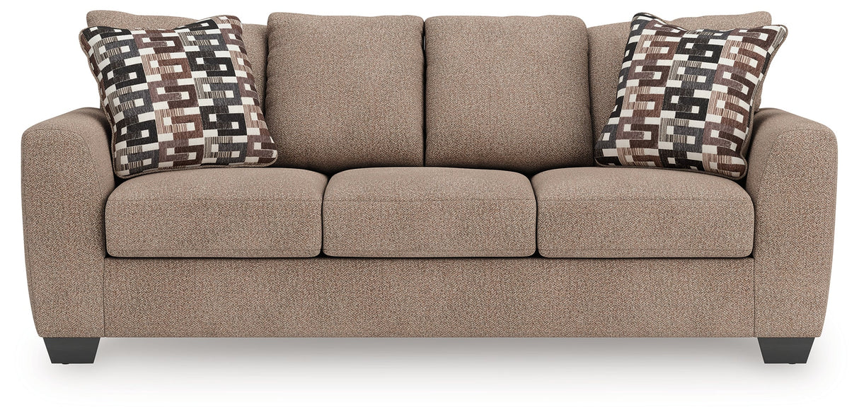 Triston-Peaks Suede Queen Sofa Sleeper by Ashley at Eve Furniture