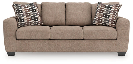 Triston-Peaks Suede Queen Sofa Sleeper by Ashley at Eve Furniture
