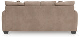 Triston-Peaks Suede Queen Sofa Sleeper by Ashley at Eve Furniture