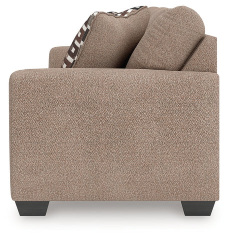 Triston-Peaks Suede Queen Sofa Sleeper by Ashley at Eve Furniture