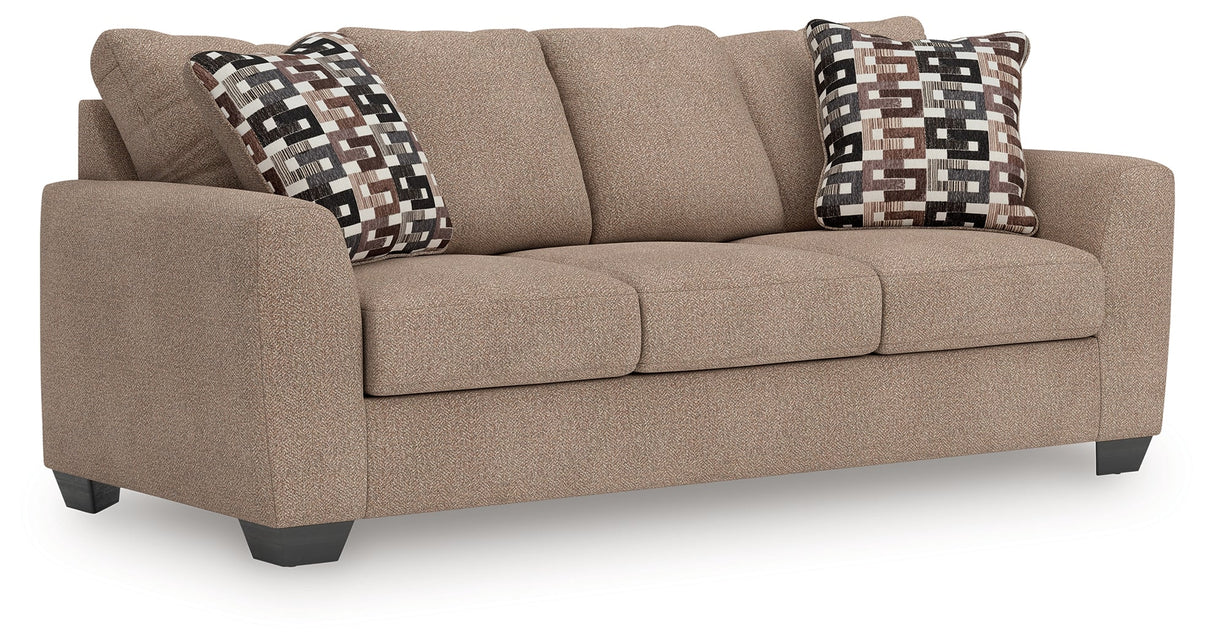 Triston-Peaks Suede Sofa by Ashley at Eve Furniture