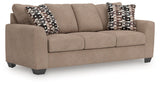 Triston-Peaks Suede Sofa by Ashley at Eve Furniture