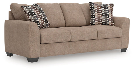 Triston-Peaks Suede Sofa by Ashley at Eve Furniture