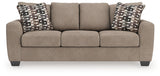 Triston-Peaks Suede Sofa by Ashley at Eve Furniture