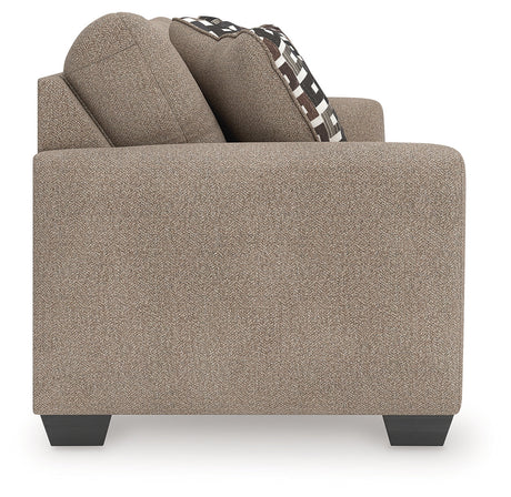 Triston-Peaks Suede Sofa by Ashley at Eve Furniture
