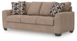 Triston-Peaks Suede Sofa by Ashley at Eve Furniture