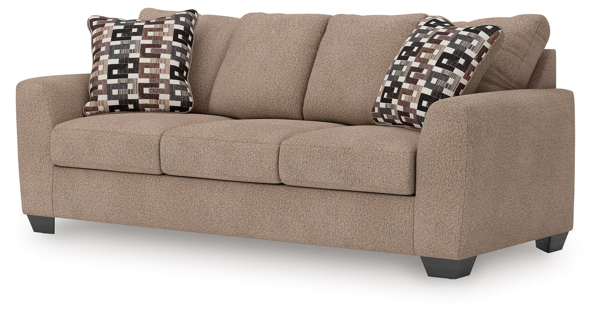 Triston-Peaks Suede Sofa by Ashley at Eve Furniture