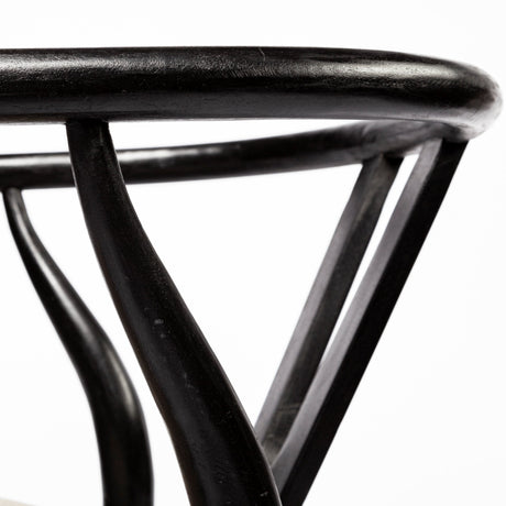 Trixie I Black Wooden Base w/ Dark Taupe Fabric Seat Dining Chair by Mercana at Eve Furniture