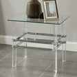 Trofa Chrome End Table by Furniture of America at Eve Furniture