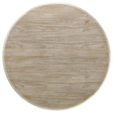 Trofello White Washed Round Dining Table with Curved Pedestal Base by Coaster at Eve Furniture