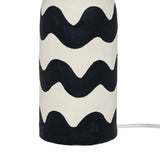 Tropea Black Waves Papier Mache Table Lamp by TOV Furniture at Eve Furniture