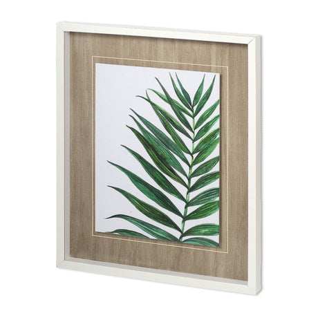 Tropical Breeze Palm 1 by Jin Jing a Framed Art Print Matted under Glass by Mercana at Eve Furniture