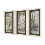 Tropical Coast (Set of 3) by Mercana Studio Hand Embelished Framed Artwork Matted under Glass by Mercana at Eve Furniture