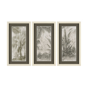Tropical Coast (Set of 3) by Mercana Studio Hand Embelished Framed Artwork Matted under Glass by Mercana at Eve Furniture
