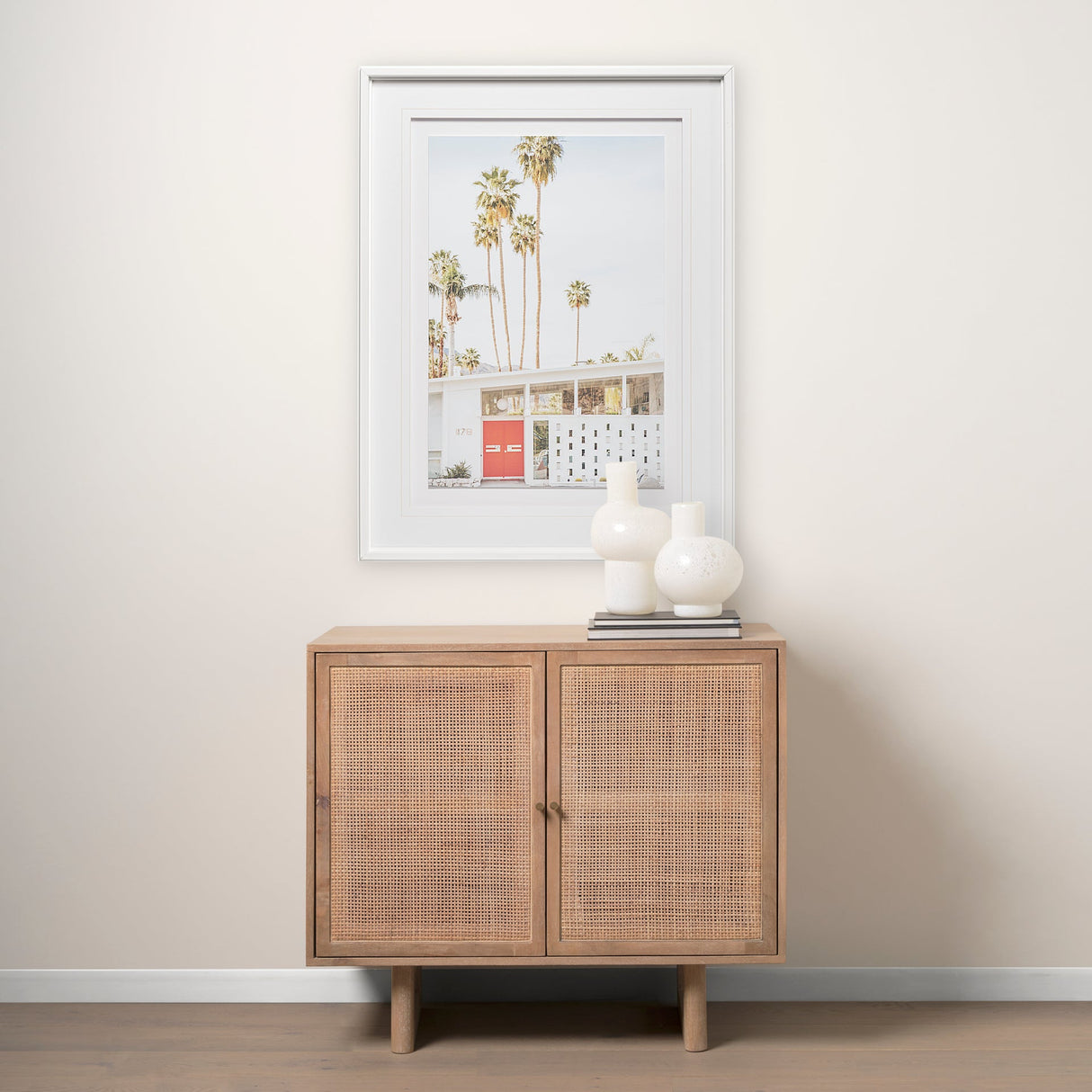 Tropical Heights-Home by Irene Suchoki a Framed Photo Art Print Matted under Glass by Mercana at Eve Furniture