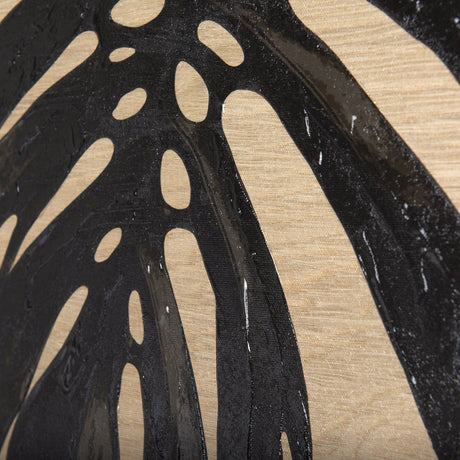 Tropical Leaf I by Mercana Studio a Hand Embellished Textured Canvas by Mercana at Eve Furniture