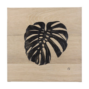 Tropical Leaf I by Mercana Studio a Hand Embellished Textured Canvas by Mercana at Eve Furniture