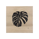 Tropical Leaf I by Mercana Studio a Hand Embellished Textured Canvas by Mercana at Eve Furniture