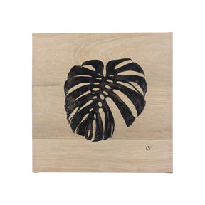 Tropical Leaf I by Mercana Studio a Hand Embellished Textured Canvas by Mercana at Eve Furniture