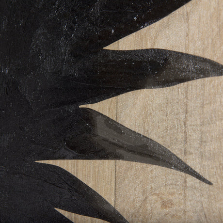 Tropical Leaf II by Mercana Studio a Hand Embellished Textured Canvas by Mercana at Eve Furniture