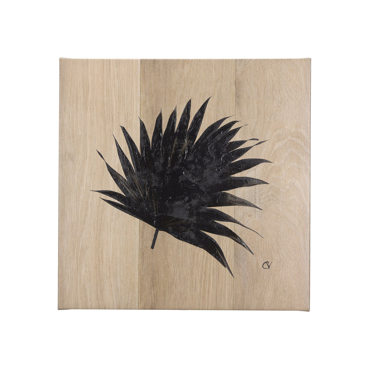 Tropical Leaf II by Mercana Studio a Hand Embellished Textured Canvas by Mercana at Eve Furniture