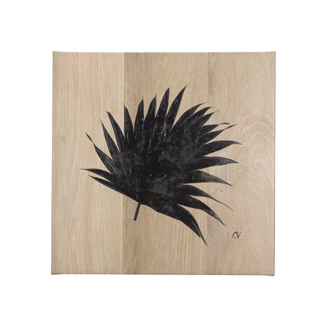 Tropical Leaf II by Mercana Studio a Hand Embellished Textured Canvas by Mercana at Eve Furniture