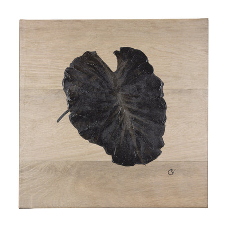 Tropical Leaf III by Mercana Studio a Hand Embellished Textured Canvas by Mercana at Eve Furniture