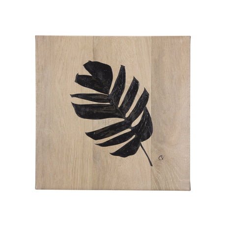 Tropical Leaf IV by Mercana Studio a Hand Embellished Textured Canvas by Mercana at Eve Furniture