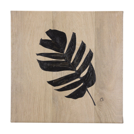 Tropical Leaf IV by Mercana Studio a Hand Embellished Textured Canvas by Mercana at Eve Furniture