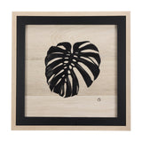Tropican Leave I by Mercana Studio a Hand Embellished Textured Framed Art Print by Mercana at Eve Furniture