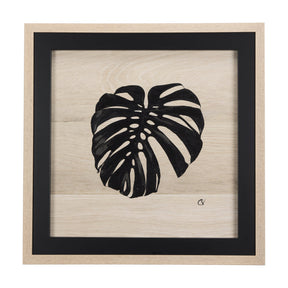 Tropican Leave I by Mercana Studio a Hand Embellished Textured Framed Art Print by Mercana at Eve Furniture
