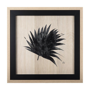 Tropican Leave II by Mercana Studio a Hand Embellished Textured Framed Art Print by Mercana at Eve Furniture