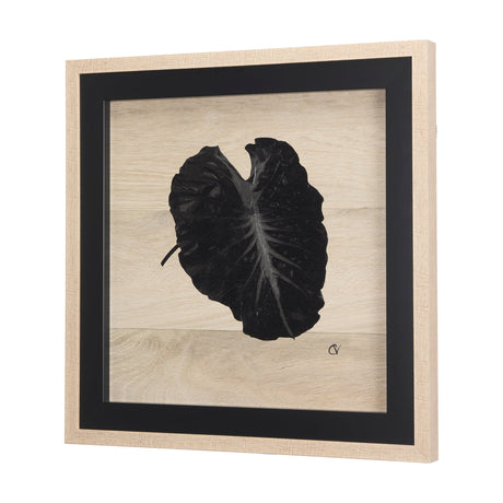 Tropican Leave III by Mercana Studio a Hand Embellished Textured Framed Art Print by Mercana at Eve Furniture