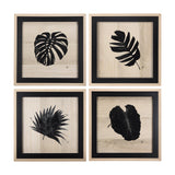 Tropican Leave III by Mercana Studio a Hand Embellished Textured Framed Art Print by Mercana at Eve Furniture