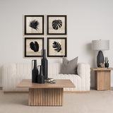 Tropican Leave III by Mercana Studio a Hand Embellished Textured Framed Art Print by Mercana at Eve Furniture