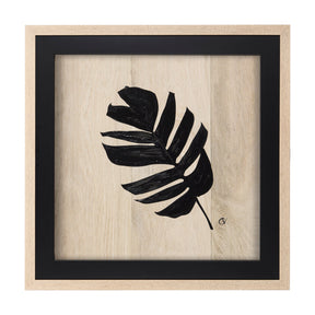 Tropican Leave IV by Mercana Studio a Hand Embellished Textured Framed Art Print by Mercana at Eve Furniture