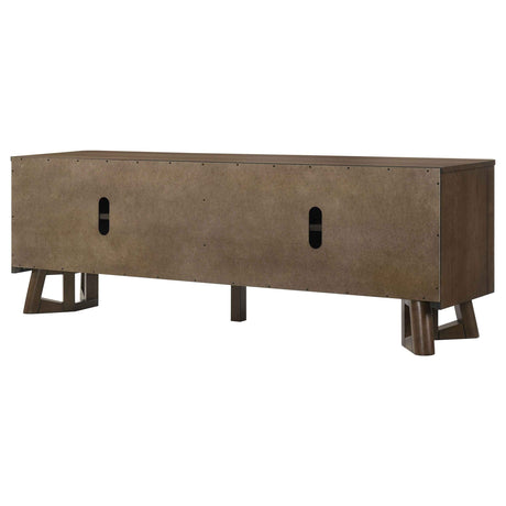 Trotter Brown 71-inch 4-Door Wood TV Stand Media Console by Coaster at Eve Furniture