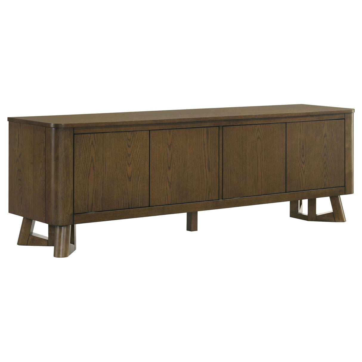 Trotter Brown 71-inch 4-Door Wood TV Stand Media Console by Coaster at Eve Furniture