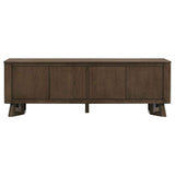 Trotter Brown 71-inch 4-Door Wood TV Stand Media Console by Coaster at Eve Furniture