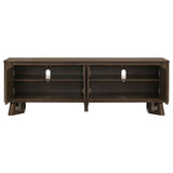 Trotter Brown 71-inch 4-Door Wood TV Stand Media Console by Coaster at Eve Furniture