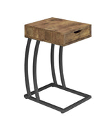 Troy Antique Nutmeg Accent Table with Power Outlet