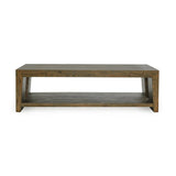 Troy Coffee Table - Suede Brown by Classic Home at Eve Furniture