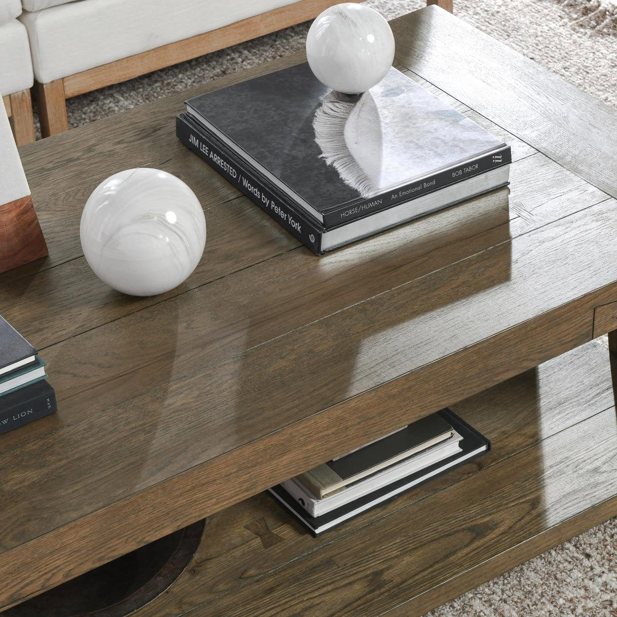 Troy Coffee Table - Suede Brown by Classic Home at Eve Furniture