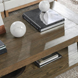 Troy Coffee Table - Suede Brown by Classic Home at Eve Furniture